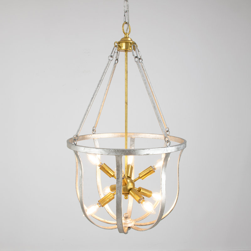 Maxim 8 - Light Chandelier, Silver