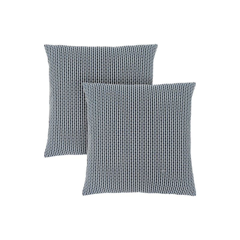 Coussins, ensemble de 2, 18 x 18 carrés, insert inclus, jet décoratif, accent, canapé, canapé, chambre à coucher, polyester hypoallergénique bleu, moderne