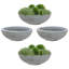 Pot de fleurs rond en polyrésine pour l'extérieur 20,75 po x 20,75 po x 11,5 po Ascend - gris - ensemble de 4-1780992737-1780992738-1833277699