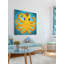 Pieuvre jaune, reproduction sur toile tendue-19669130