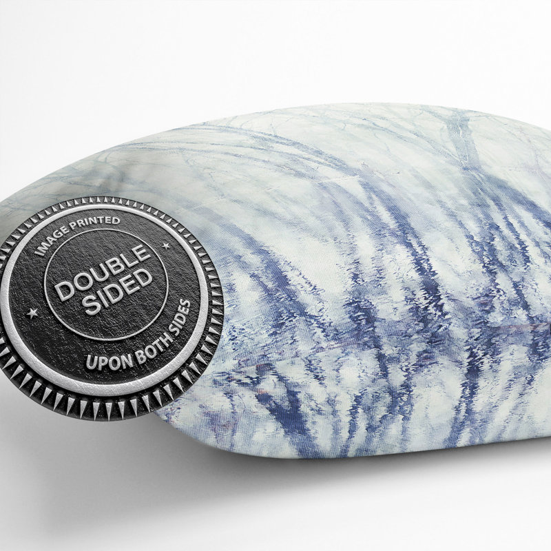 Reflection of Trees in a Forest Cushion with Filling, 55cm H x 55cm W x 20cm D