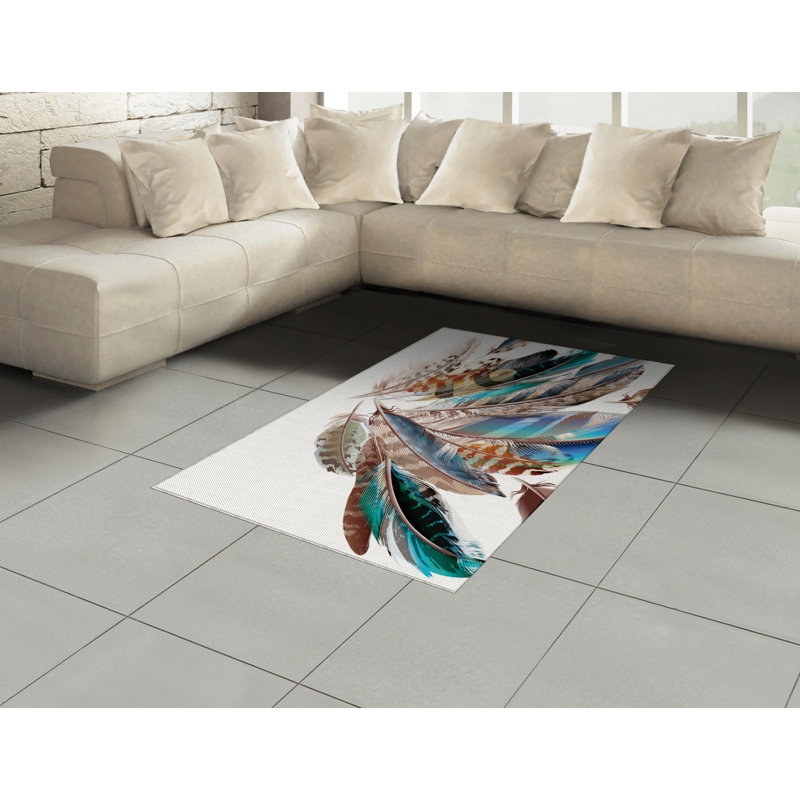Animal High Density Long Fiber Poly Threads Decorative Area Rug Carpet, Rectangle 4' x 5'8"