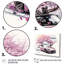 «Pink and Cream Essence Of Retro Car», reproduction d'art sur toile-1909226463-1909226432