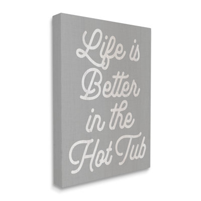 «Life Better in the Hot Tub» par Lil 'Rue - impression