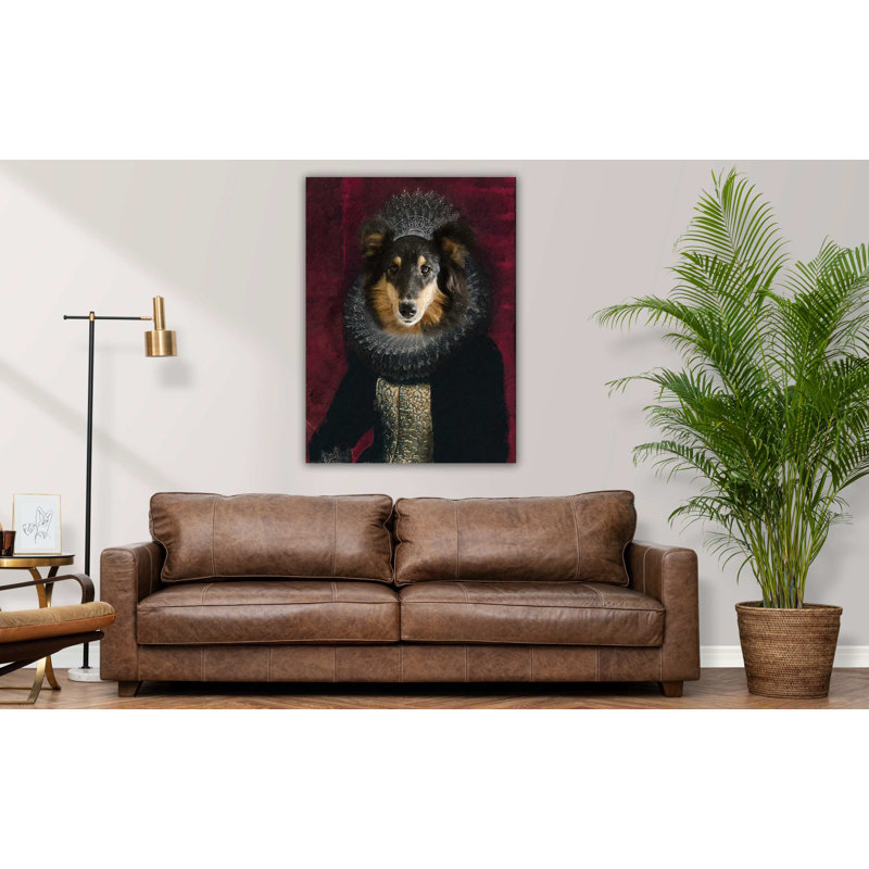 Shetland Sheepdog Dog Period Dress Collection - Art Prints, 25.3cm H x 20.2cm W x 0.07cm D, Metal