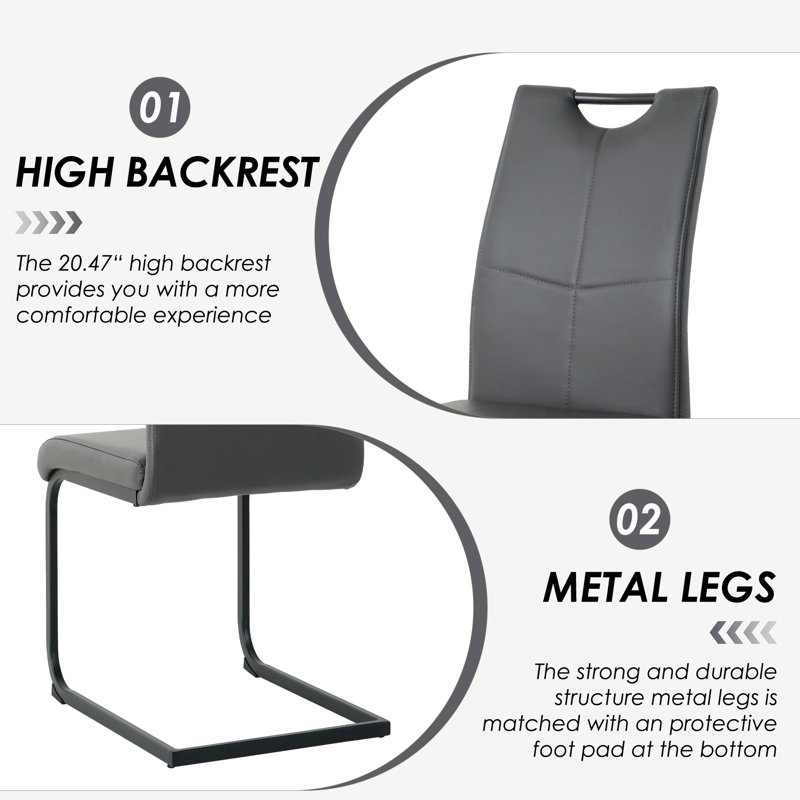 47in Modern Round Glass Pedestal Dining Set, Clear, 5, Gray/Black