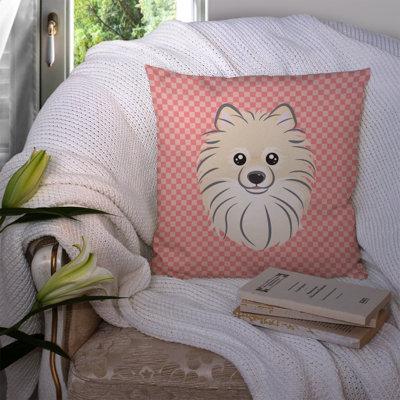 Coussin décoratif intérieur/extérieur poméranie damier