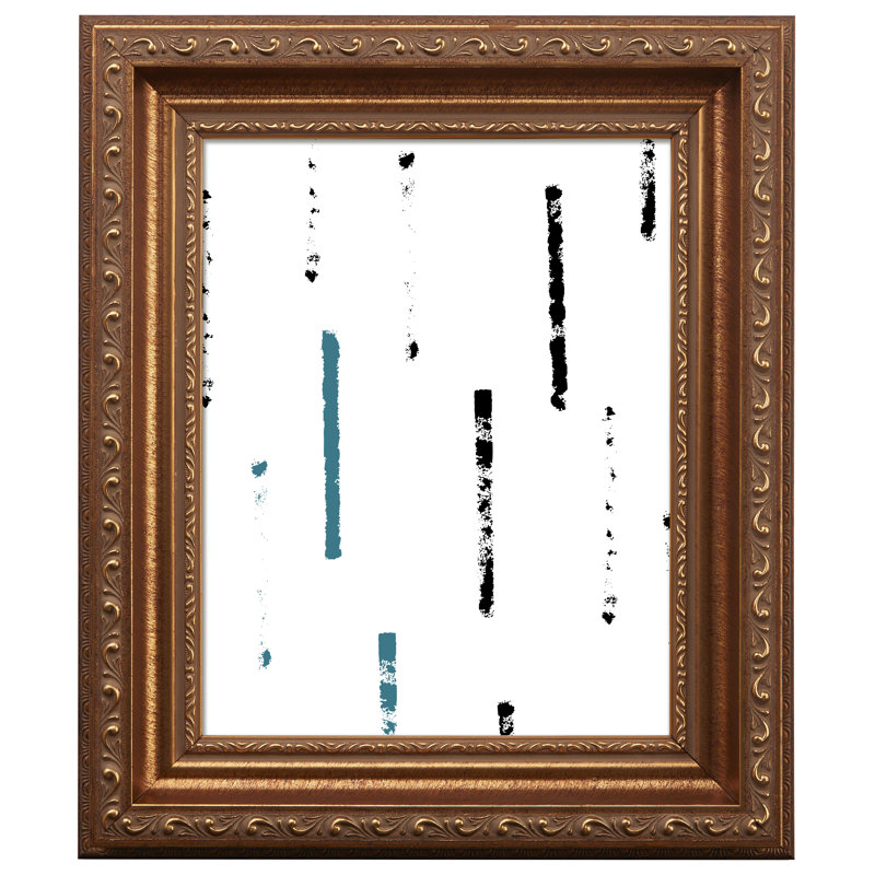 Artavius Antique Gold Wood Embossed Picture Frame, 5" x 7", Glass