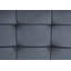 Banc en velours Brantley et finition gris sable