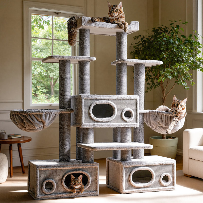 Arbre à chat H 71 po Modern