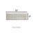 Hashi 4" x 12" Kit Kat Fluted Glossy Wall Tile-95023634