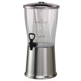 Service Ideas Beverage Dispenser with Optional Infuser Tube, NSF Certified