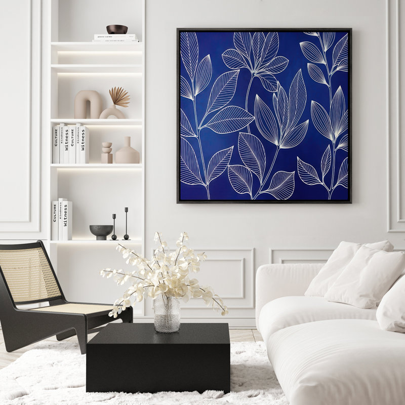 Art mural encadré abstrait rétro antique classique pour chambre à coucher, H 24 po x l 24 po, Noir