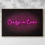 Neon Love II, reproduction d'art sur toile-94360313-94360312
