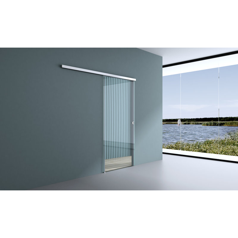 Durovin 900mm internal Sliding Glass Door - Clear Glass - Round Handle - With Soft Close, 1025mm x 2050mm