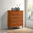 Ingraham Solid Wood Rattan 5-Drawer Chest