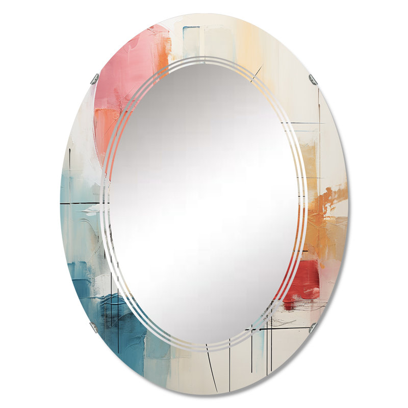 Lemland - Miroir mural moderne ovale, 30 po x 20 po