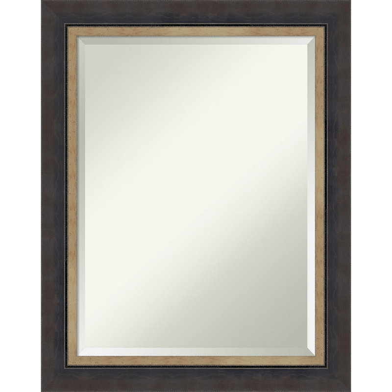 Earnice Solid Wood Rectangle Wall Mirror, 28.75" x 22.75"