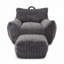 Fauteuil à billes avec repose-pieds Corduroy-1036457819