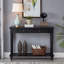 Console rétro en bois massif noir-908445873-908445874