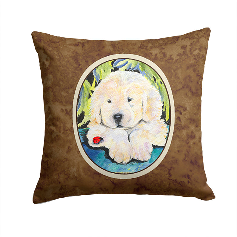 Coussin décoratif intérieur/extérieur golden retriever