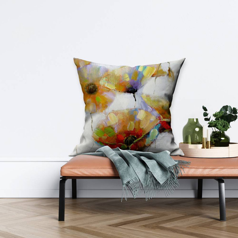 Orange – Throw Pillow Cover Only, Double-Sided Print, Insert Not Included