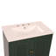 Meuble-lavabo 30 po avec lavabo style rétro, espace de rangement multifonctionnel, tablette de porte, porte à fermeture en douceur-111123744