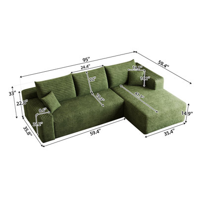 Sectional Sofa with right chaise