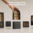 Tall Arched Bookcase Display Cabinet With Glass Doors, Black-1538531916