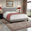 Lit double aspect lin gris Bradon, H 45,57 po x l 63,96 po x L 84,98 po