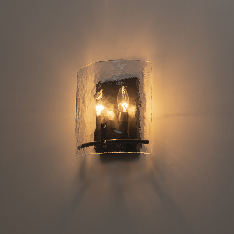 Applique murale encastrée en verre 2 lumières Jairdan