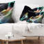 Abstrait fumée abstraite - coussin imprimé abstrait