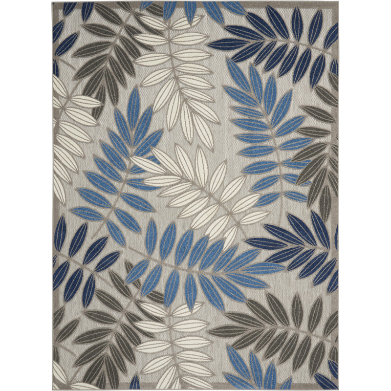 Eaglin Floral Indoor/Outdoor Area Rug, Rectangle 7'10" x 10'6"