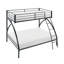 Lit superposé simple / double à structure métallique, lit pour jeunes, mobilier de chambre pour jeunes, assemblage facile-812847262