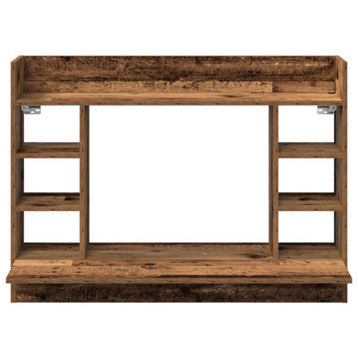 Wall-Mounted Desk 105X48x75 Cm Engineered Wood