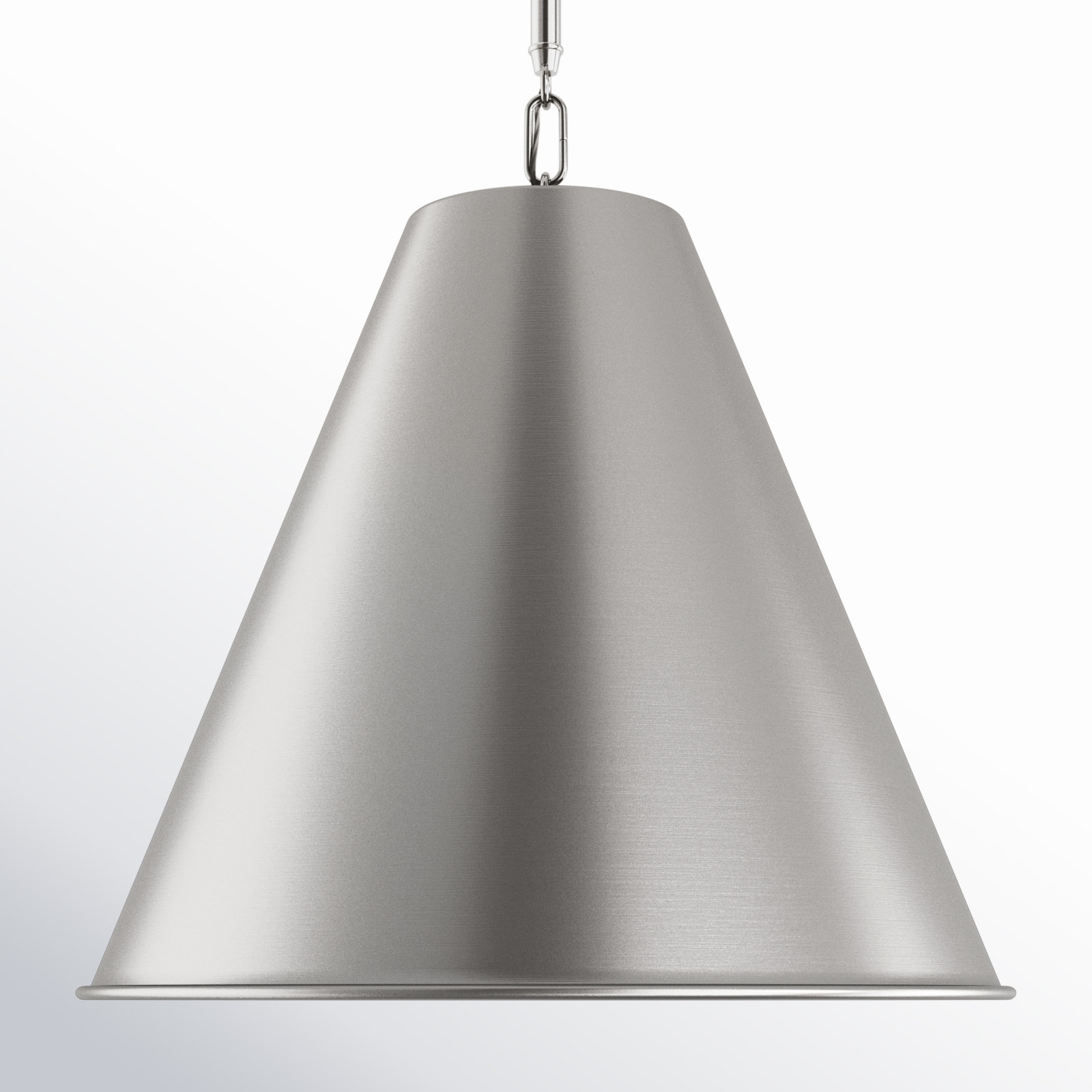 Camariae Dimmable Single Light Pendant, Antique Brushed Nickel, Antique Brushed Nickel