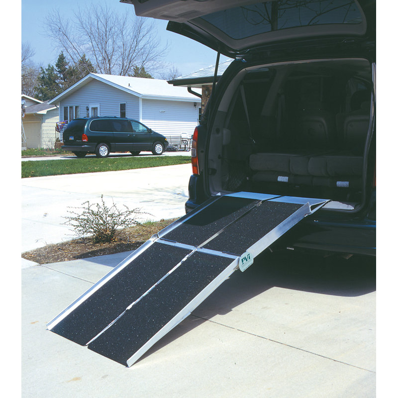 Prairie View Industries Metal Foldable Van Ramp, 8' L