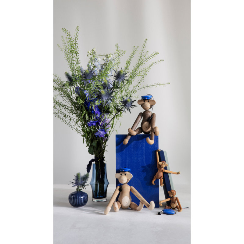 Arc Handmade Glass Table Vase, Dark Blue
