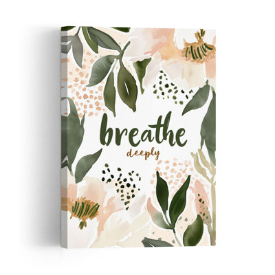 Serene Foliage Bliss Abstract Elegant Minimalist Nature Landscape Wall Art Print by Treechild - Print