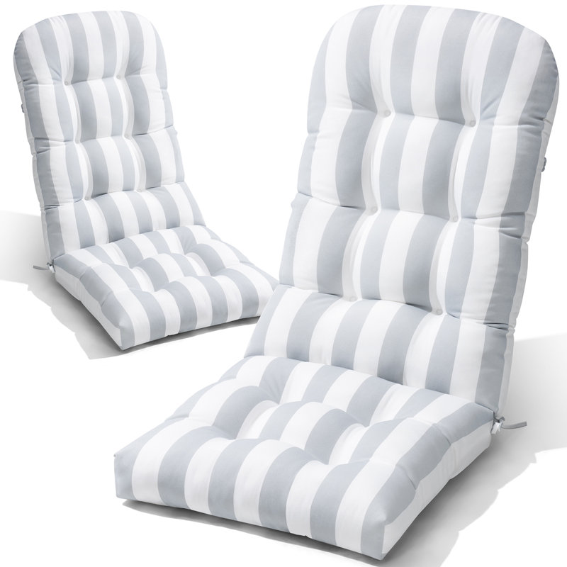 30‘’ H Indoor and Outdoor Seat/Back Cushion for Adirondack Chair, 2, Sky Blue