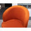Velvet Upholstered Barrel Chair with Metal Base-239323096