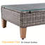 Table basse de patio en osier