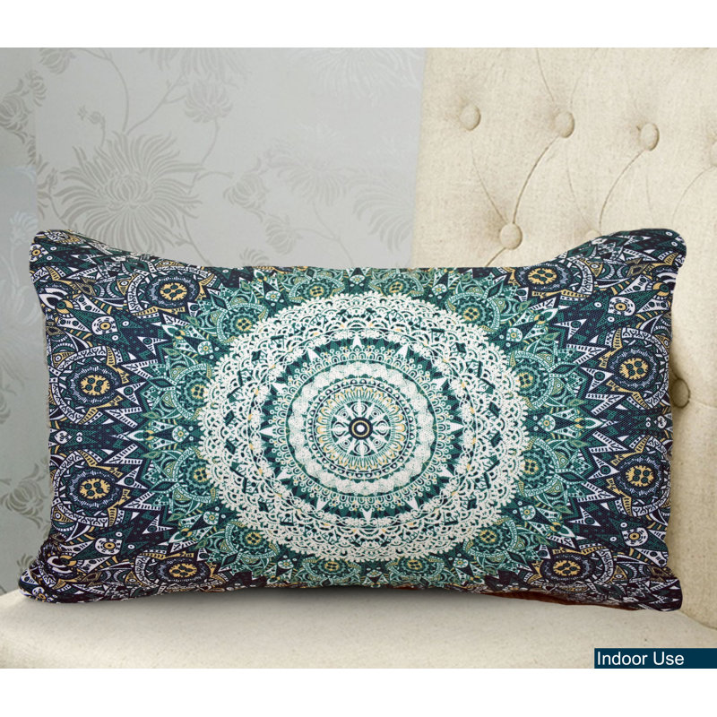 Coussin intérieur/extérieur Floral, Vert floral