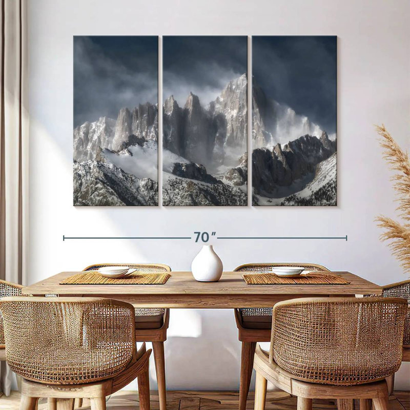 Alvord Snowy Mountain Whitney, H 42 po x l 65 po