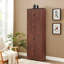 Armoire à 4 tablettes et 8 portes en noyer - Ajoutez du rangement à votre chambre d'amis pour garder les outils de garage organisés