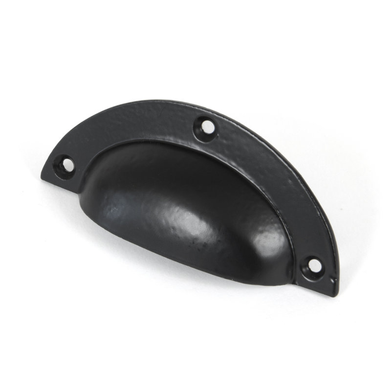 Plain 8.4 cm centre Bin Handle, Black