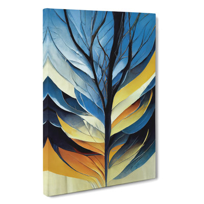 Tree Abstract Art No.4 - Wrapped Canvas