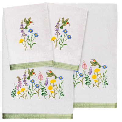 Ensemble de serviettes 4 pièces 100% coton Hada