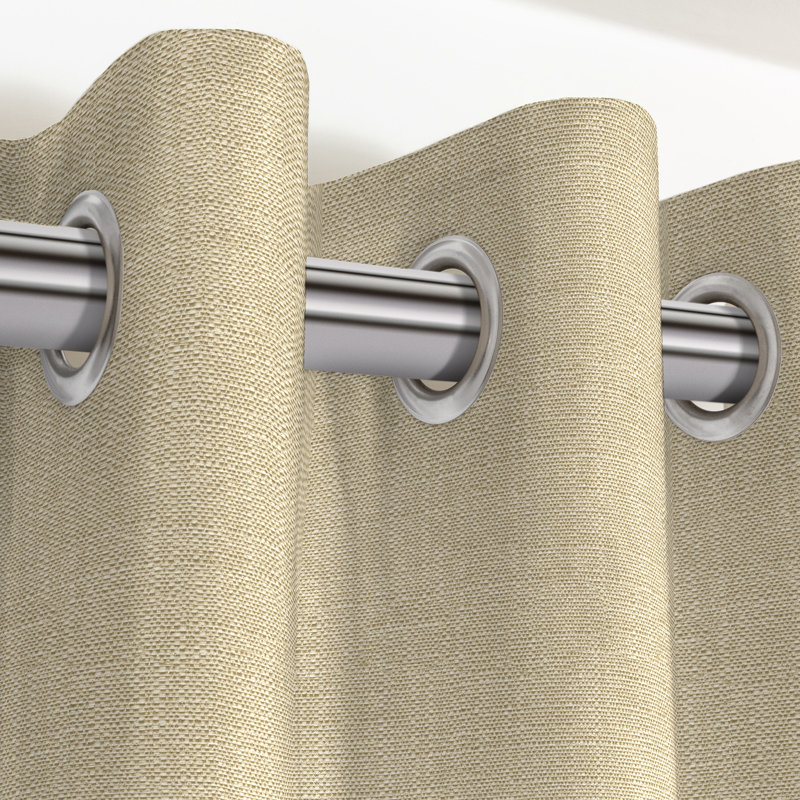 Calijah Blackout Curtain Pair, Stone Grey, Width 167 x Drop 228cm