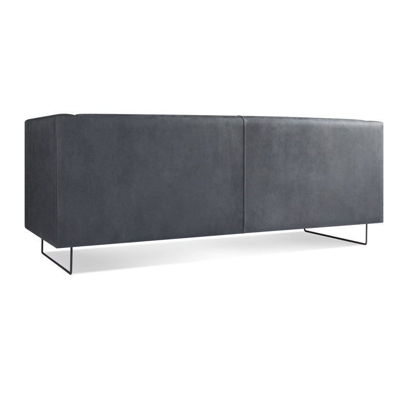 Bonnie Sofa, Ink Genuine Leather, 29" H x 96" W x 33" D